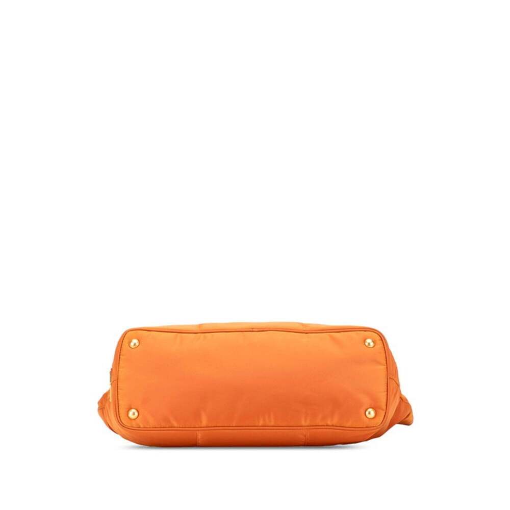 PRADA Orange Leather Shoulder Bag - Picture 3 of 9